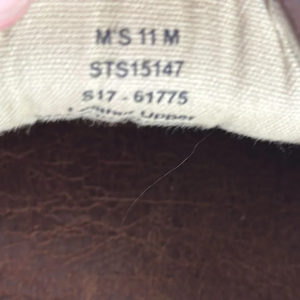 Sperry Topsider Cutter‎ Brown Leather Lace Up Boat Shoes Sz 11